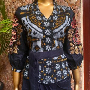 Top Gissela Tenun Bordir