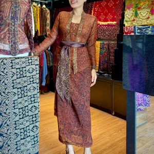 KEBAYA SET KAMEN REMPEL PREMIUM PRINT BALI KLASIK